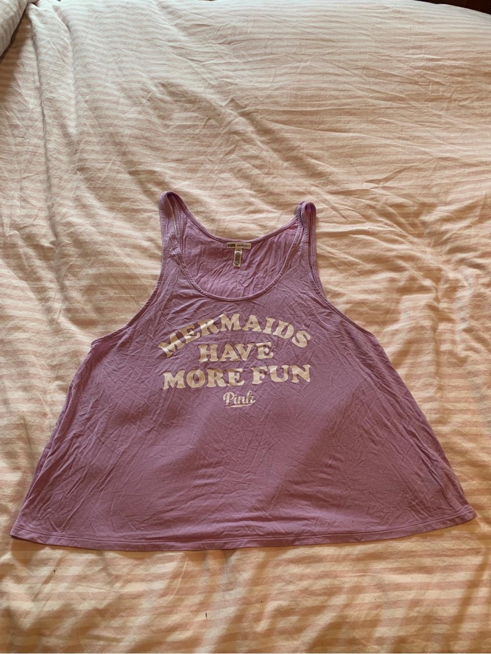 PINK Victoria's Secret Lavender 'Mermaids Have More Fun' Scoop Tank